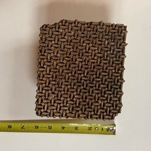 Antigue wood print block 6” x 5.5”